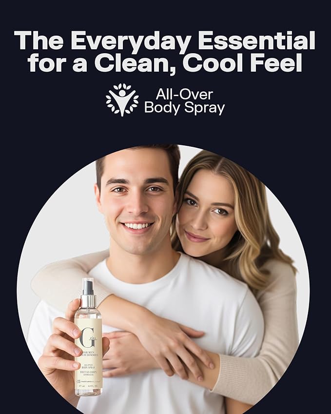 PB ParfumsBelcam G eàu All Over Body Spray for Men – Fresh Chypre Scent with Bergamot, Cedar & Patchouli – Lightweight, Refreshing Body Mist for Daily Wear, Everyday Fragrance Spray, 6.0 Fl Oz
