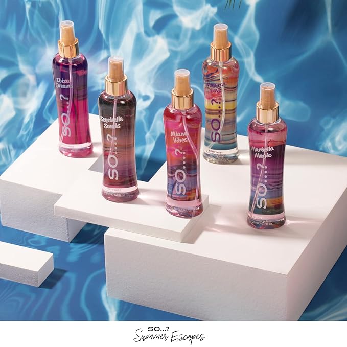 Bondi Beauty Body Mist by So…? - Fruity Gourmand Scent - Perfume for Women - Jasmine, Vanilla Notes - Gifts - Body Spray for Women - 6.9 oz