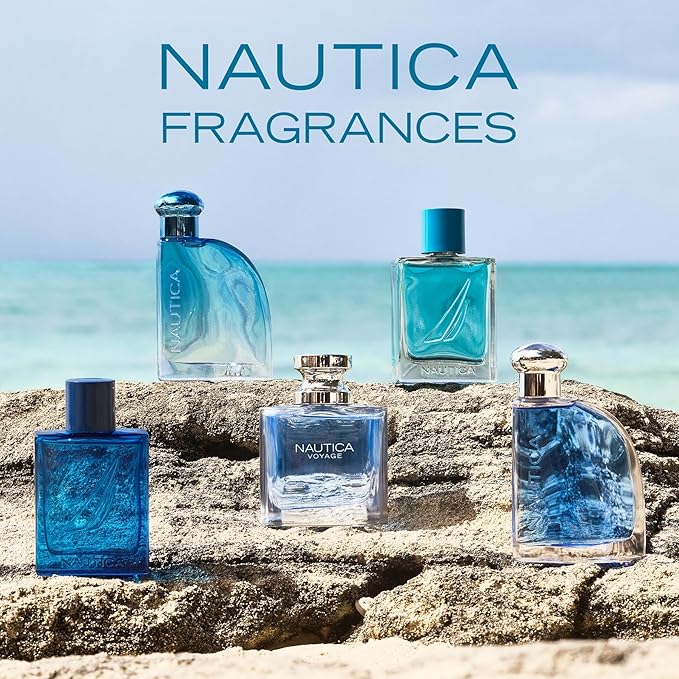 Nautica Blue Deo Body Spray 6 fl oz (Pack of 1), Notes of Basil, Jasmine, and Cedarwood, Men's Fragrance, Long Lasting, Everyday Fragrance