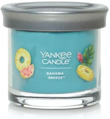 Yankee Candle Small Tumbler Scented Single Wick Jar Candle, Bahama Breeze, Over 20 Hours of Burn Time, 4.3 Ounce (Pack of 4)