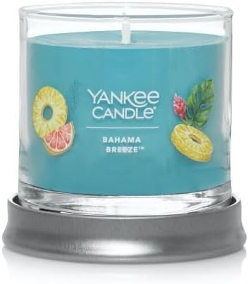 Yankee Candle Small Tumbler Scented Single Wick Jar Candle, Bahama Breeze, Over 20 Hours of Burn Time, 4.3 Ounce (Pack of 4)