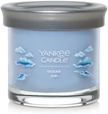 Yankee Candle Small Tumbler Scented Single Wick Jar Candle, Ocean Air, Over 20 Hours of Burn Time, 4.3 Ounce (Pack of 2)
