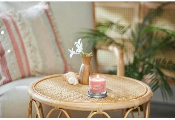 Yankee Candle Small Tumbler Scented Single Wick Jar Candle, White Strawberry Bellini, Over 20 Hours of Burn Time, 4.3 Ounce (Pack of 2)