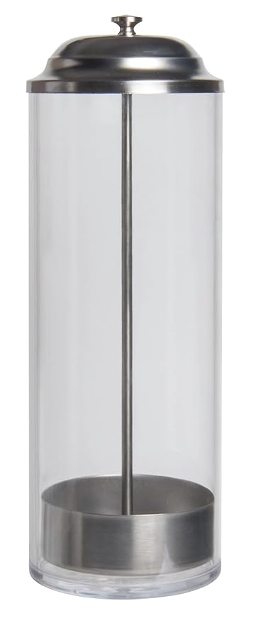 Diane Shatterproof Acrylic Disinfectant Jar for Sterilizing Hair Salon Shears, Combs, Barber Cleaning Supplies, Clippers, and Nail Tools – Large - 11” Tall x 4” Wide – 40 Fl Oz Capacity