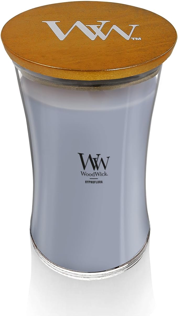 WoodWick Hypnoflora Scented Large Hourglass Candle, Crackles as it burns, Up to 180 hrs burn time, Perfect for gifting or home décor, 21oz