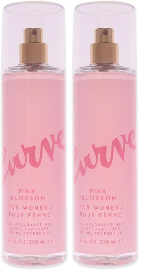 Curve Pink Blossom for Women 8.0 Oz Fine Fragrance Mist, 8.0 Fl Oz (Pack of 2)
