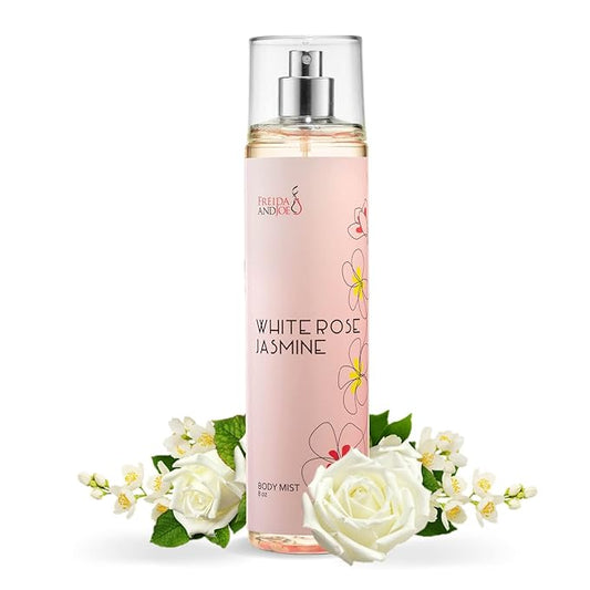 White Rose Jasmine Body Spray for Women, Womens Perfume Fragrance Body Mist And Sprays Luxury Perfume Mist - 8 oz Fine Spray Bottle Gift – Mother's Day Gift for Mom