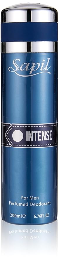 Sapil Intense - Deodorant Spray for Men - Scented Deodorant for Long-Lasting Odor Protection - Lemon, Ginger, and Lavender Deodorant Spray - Keeps You Fresh and Odor Free All Day - 6.76 oz