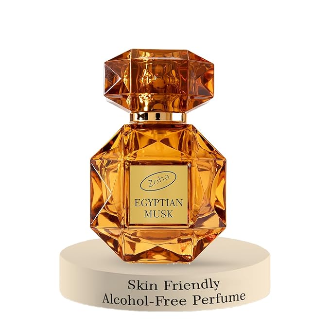 Zoha Egyptian Musk - Egyptian Oil Perfume for Women and Men, Skin-Friendly, Alcohol-Free Perfume Oil, Travel Size Clean Parfum, 30ml Spray