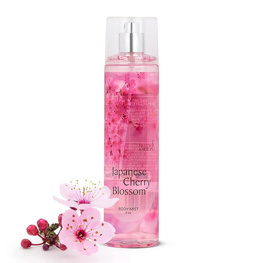 Freida & Joe Japanese Cherry Blossom Body Mist: A Luxurious 8 oz Gift for Her, Exquisite Floral Scent, Ideal Stocking Stuffer Fine Women Body Spray – Mother's Day Gift for Mom