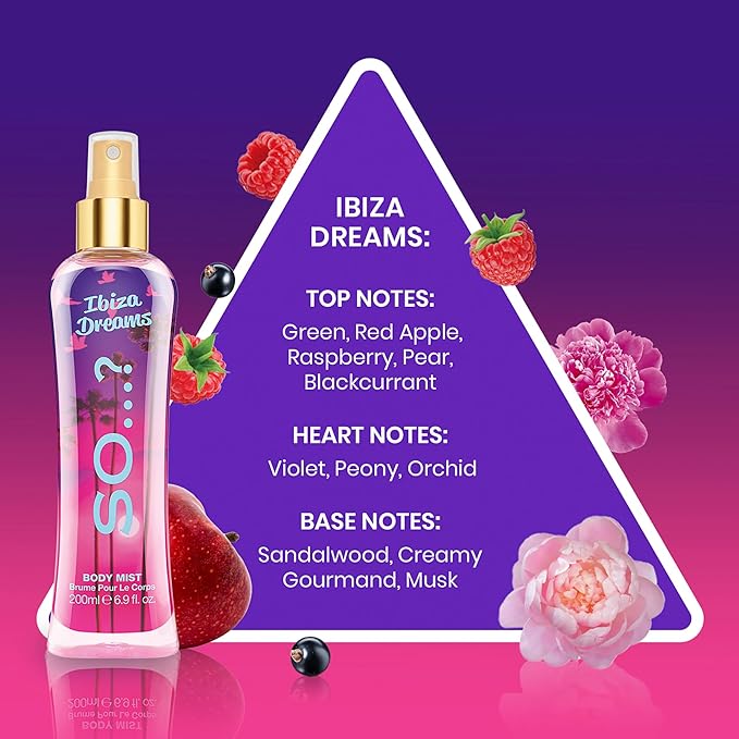 Ibiza Dreams Body Mist by So…? for Women - 6.9 oz Body Mist - Pack of 2