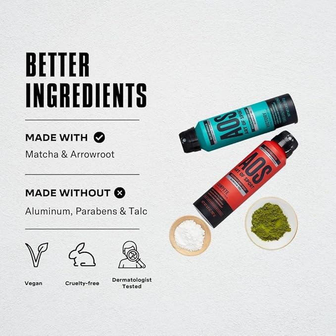 Art of Sport Men’s Body Spray Deodorant, Aluminum Free, Citrus Fragrance, Made with Natural Botanicals, Made for Athletes, Compete Scent, 3.8 Ounce (Pack of 2)