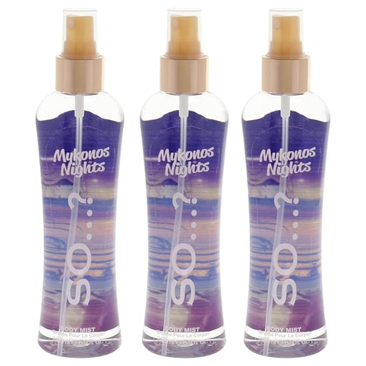 Mykonos Nights Body Mist by So…? for Women - 6.9 oz Body Mist - Pack of 3