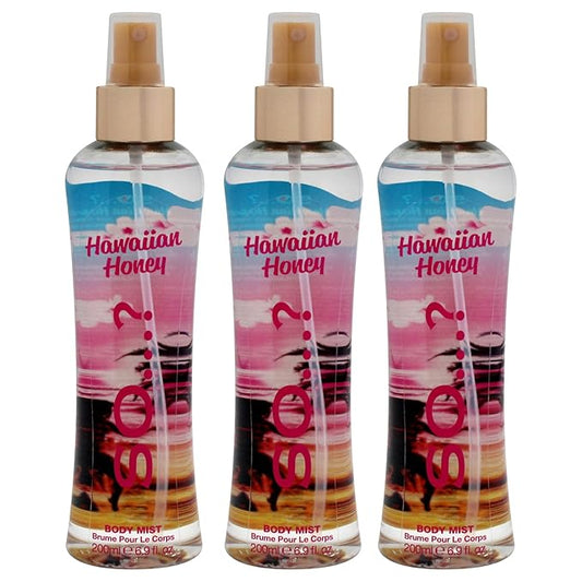 Hawaiian Honey Body Mist by So…? for Women - 6.9 oz Body Mist - Pack of 3