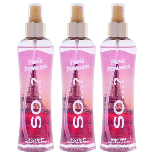 Paris Romance Body Mist by So…? for Women - 6.9 oz Body Mist - Pack of 3