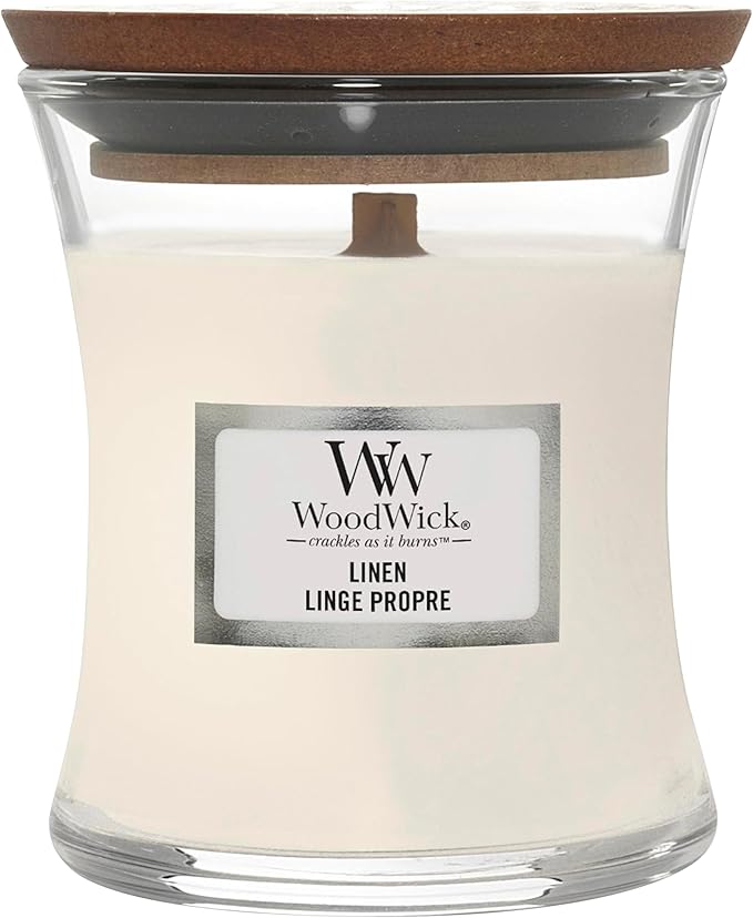 WOODWICK Candle Small Linen