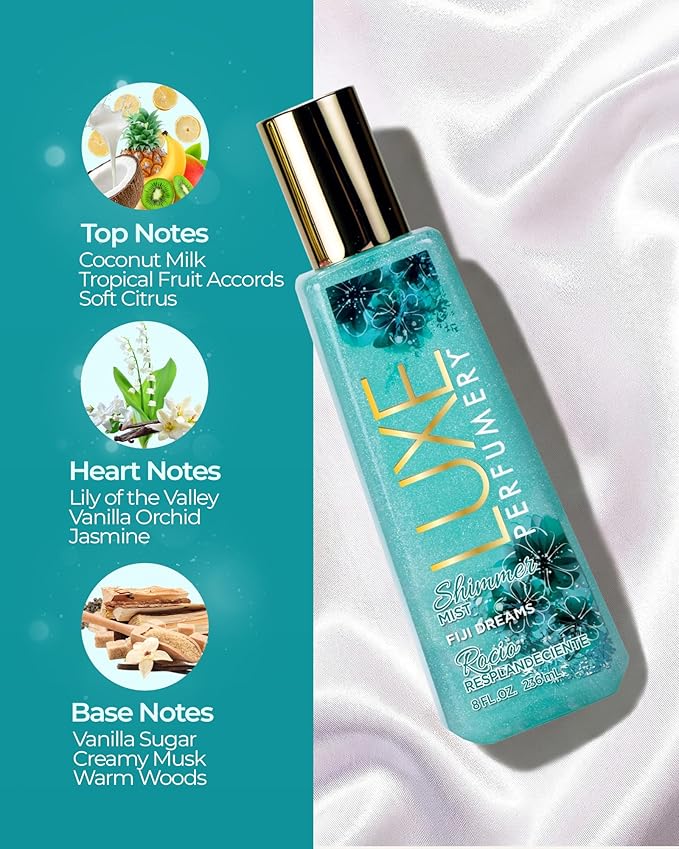 Luxe Perfumery Fiji Dreams Shimmer Mist, 236 mL
