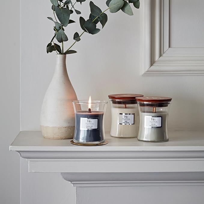 WOODWICK Candle Small Linen