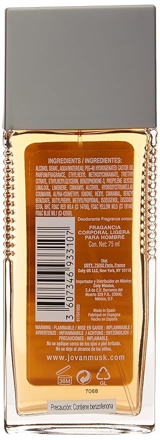 Jovan Musk by Jovan Body Spray 2.5 oz for Men
