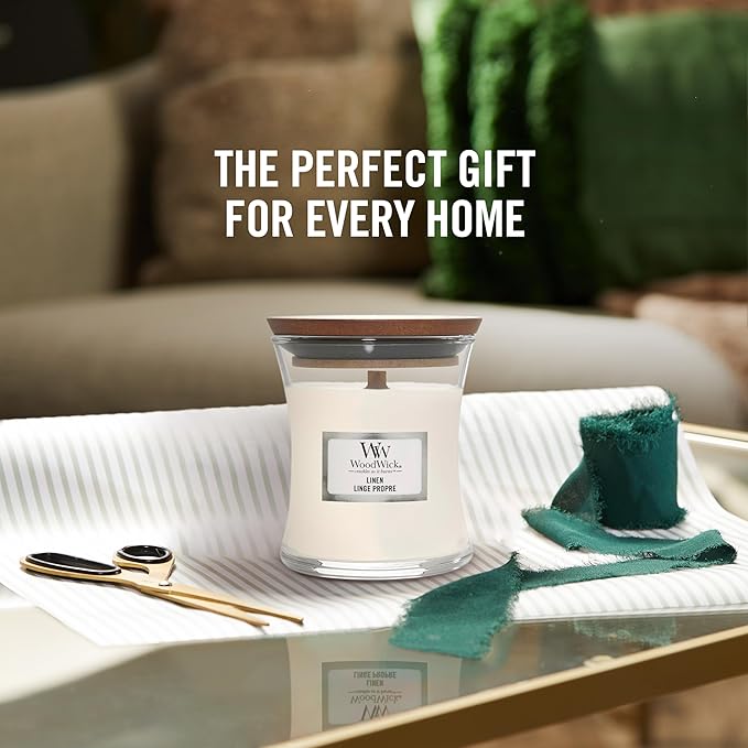 WOODWICK Candle Small Linen